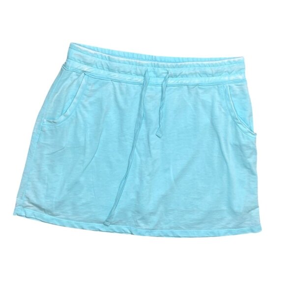 Silverwear Knit Skort Light Teal Size L Large Stretch Pull-On - Picture 1 of 8